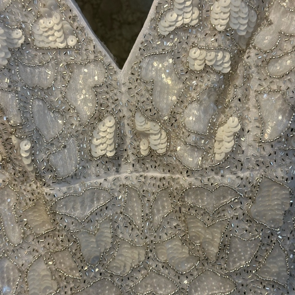 ✔️#33 BNWT MAC DUGGAL HAND EMBELLISHED SLEEVELESS BEADED GOWN #10814 - Picture 11 of 12